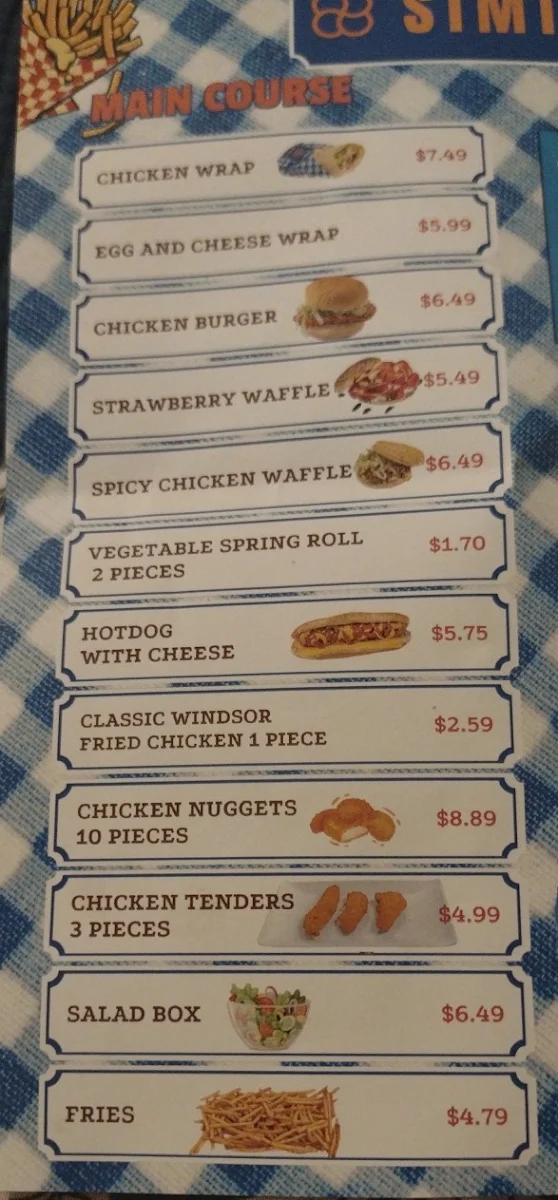 Menu, SIMIS