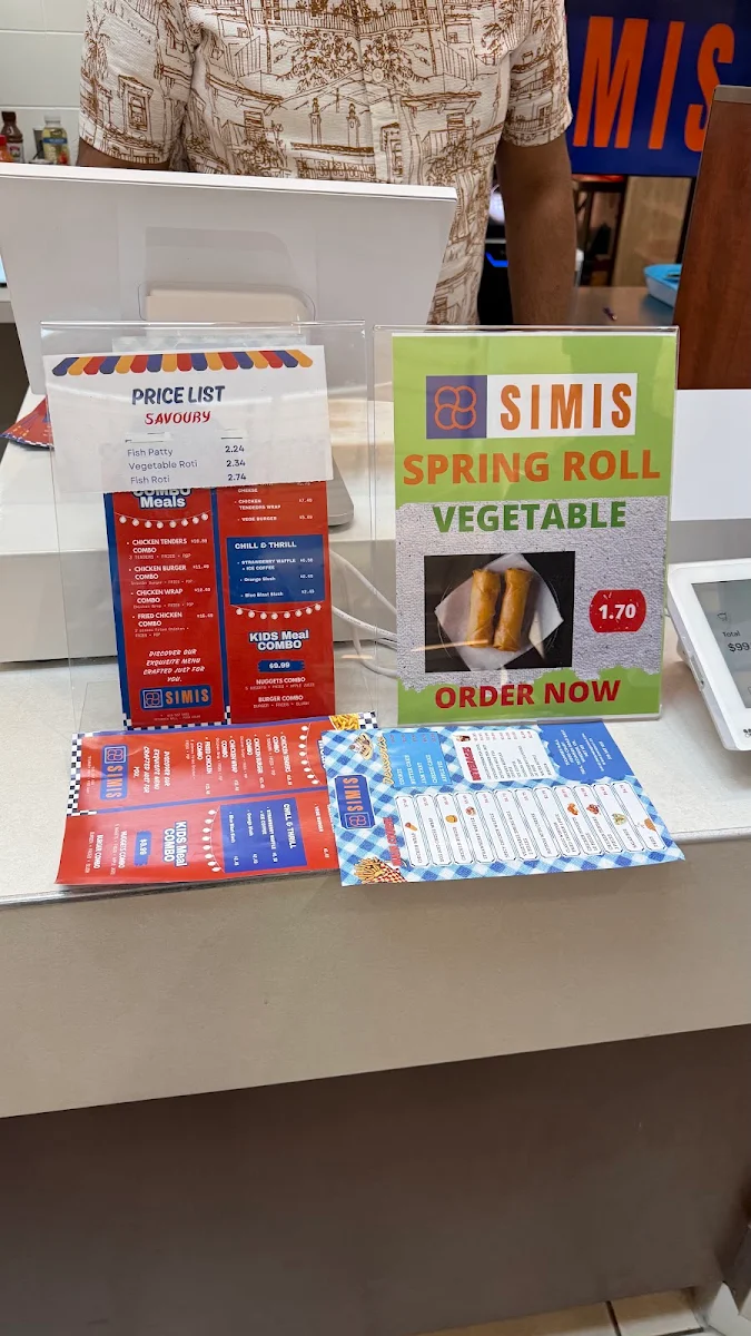 Menu, SIMIS