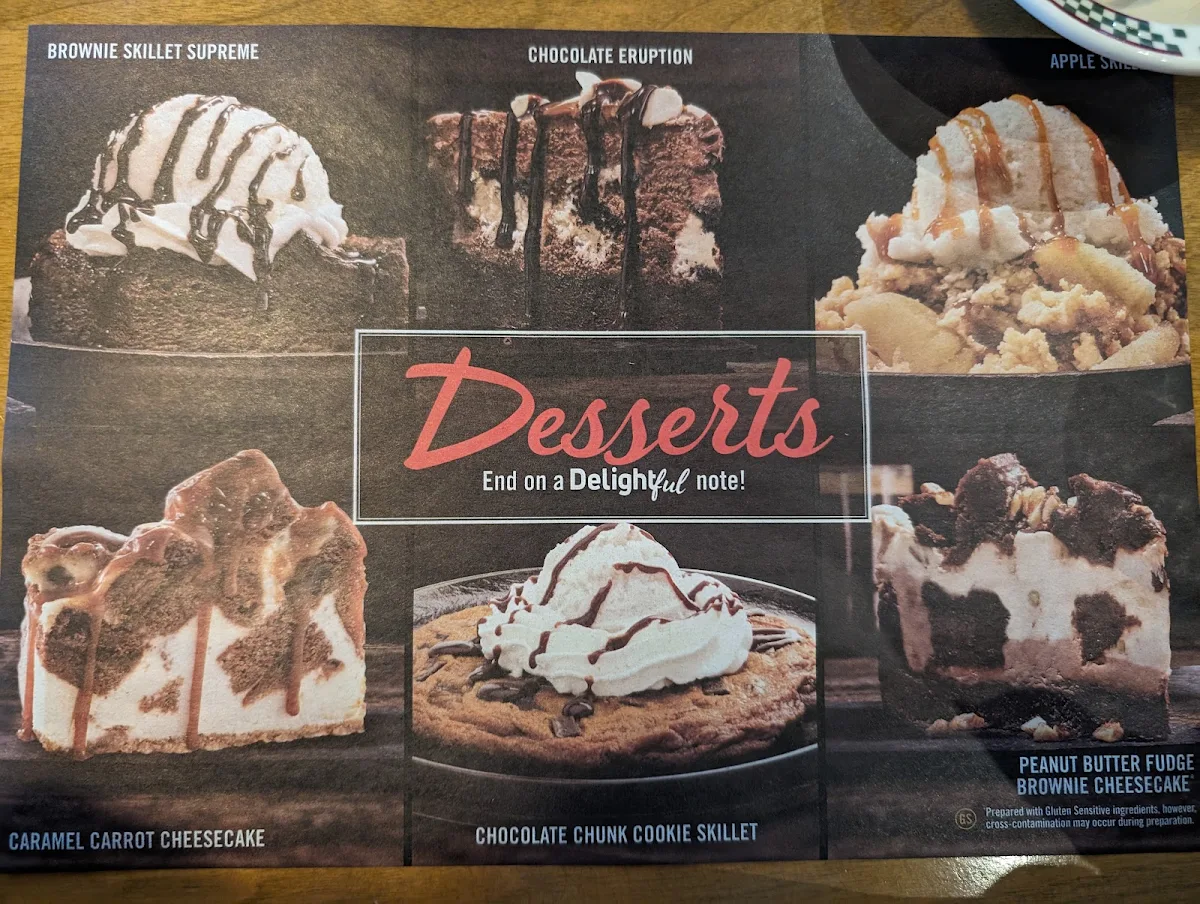 Menu, Pizza Delight