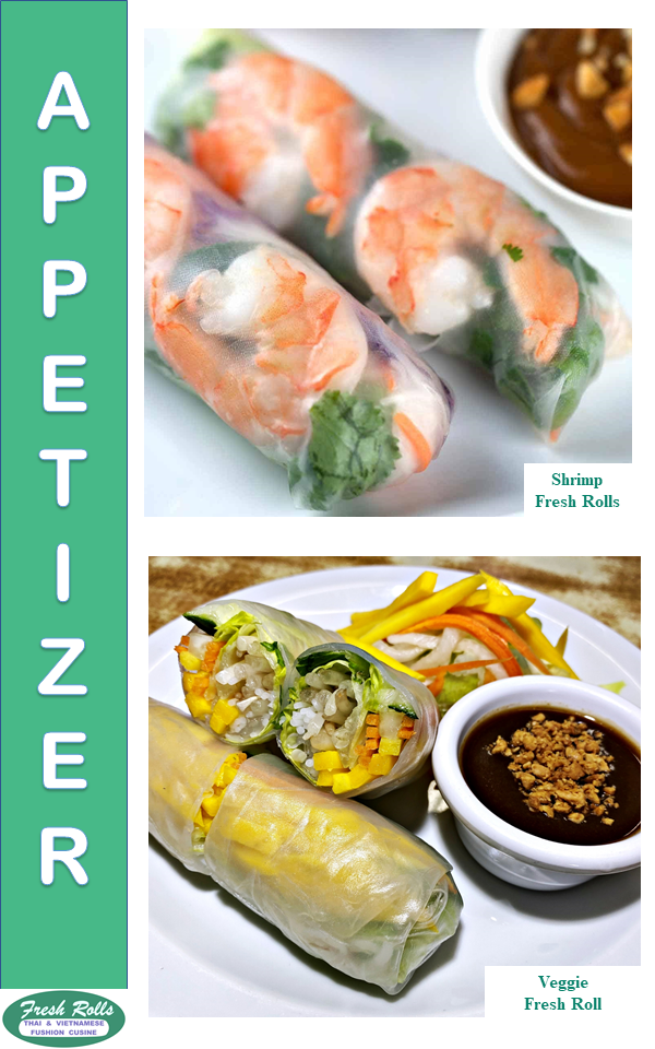 Menu, Fresh Rolls Restaurant