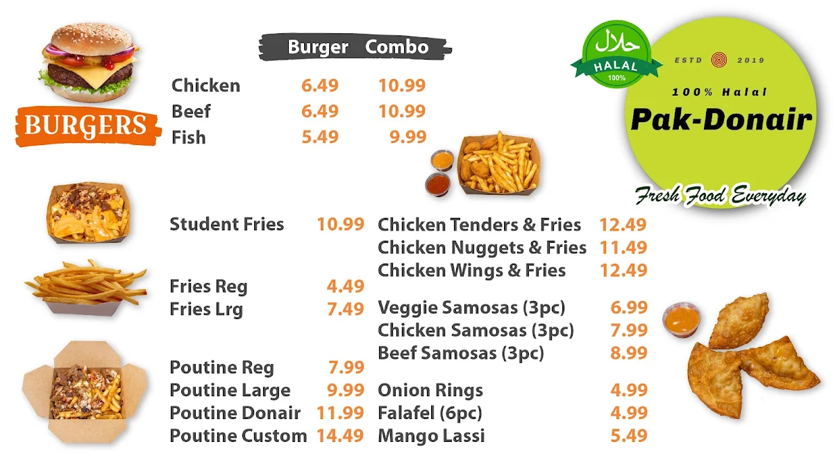 Menu, PAK DONAIR
