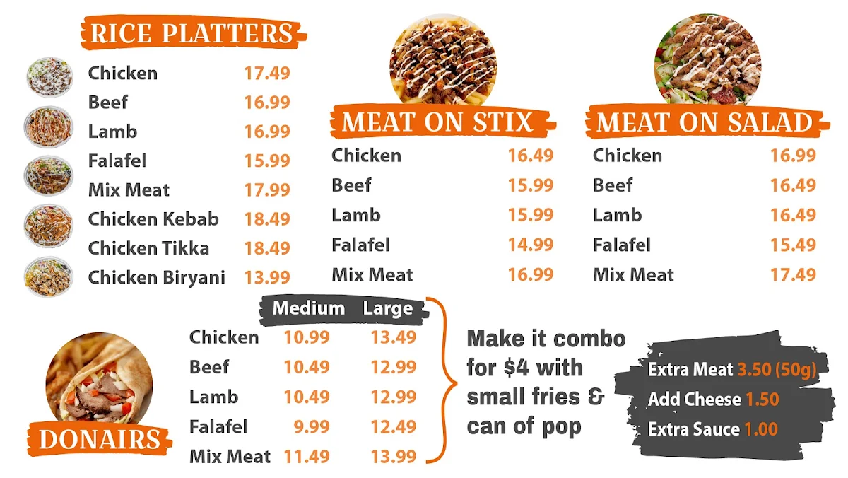 Menu, PAK DONAIR