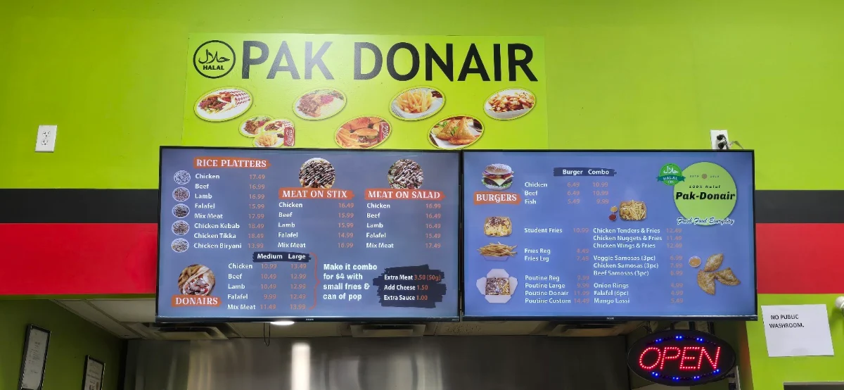 Menu, PAK DONAIR