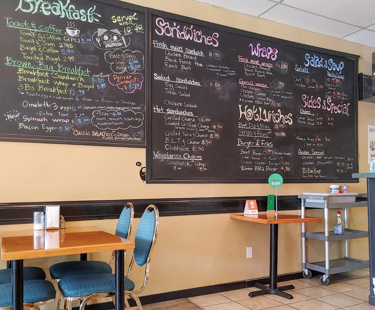 Menu, Brown Bag Bistro & Catering