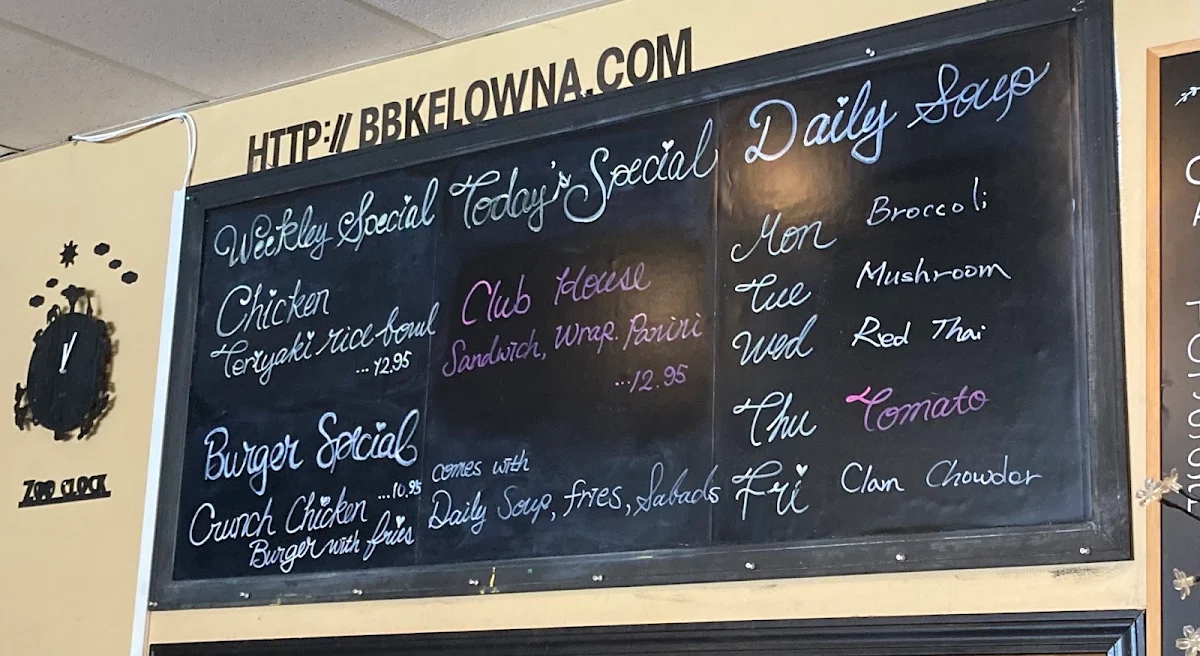 Menu, Brown Bag Bistro & Catering