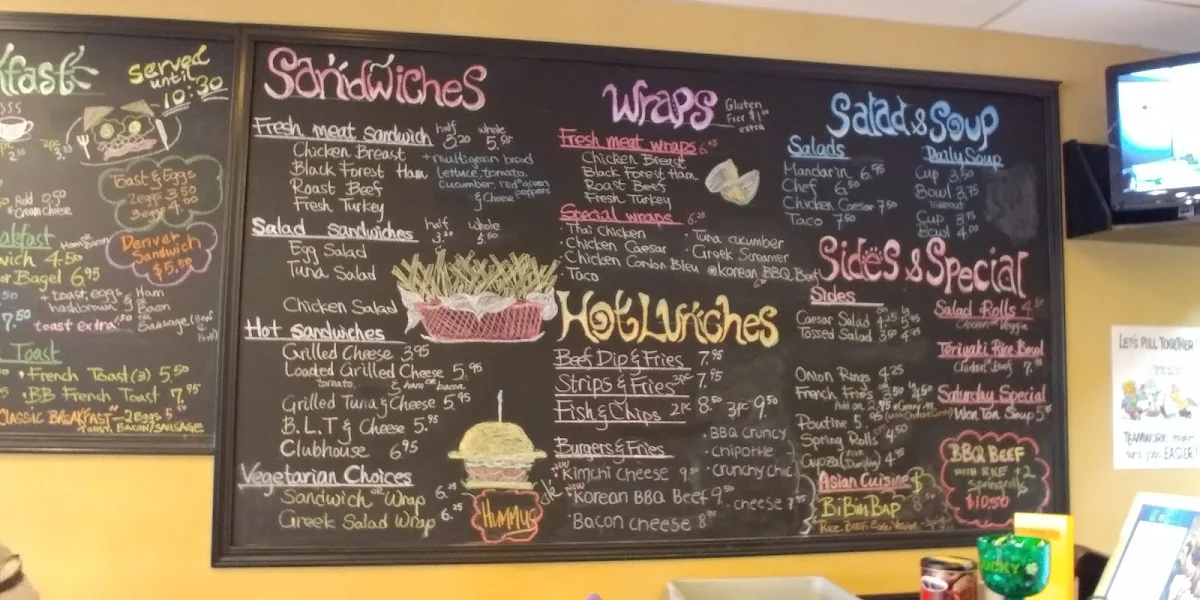 Menu, Brown Bag Bistro & Catering
