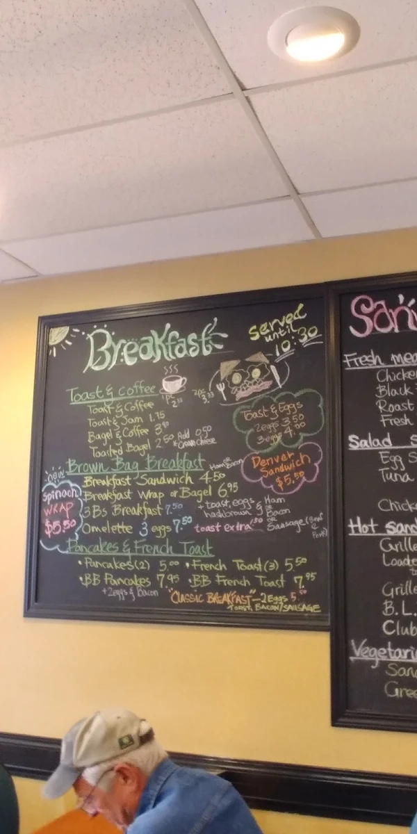 Menu, Brown Bag Bistro & Catering