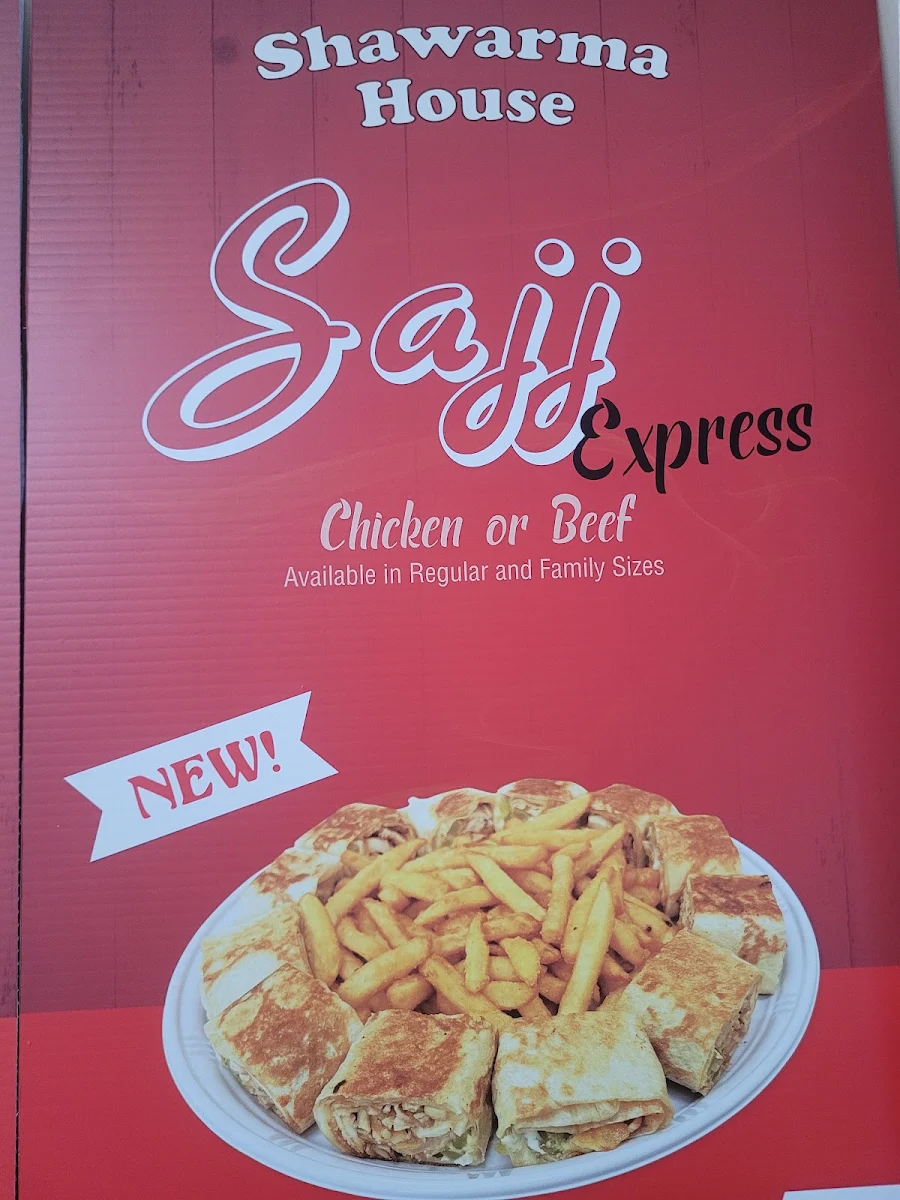 Menu, Shawarma House