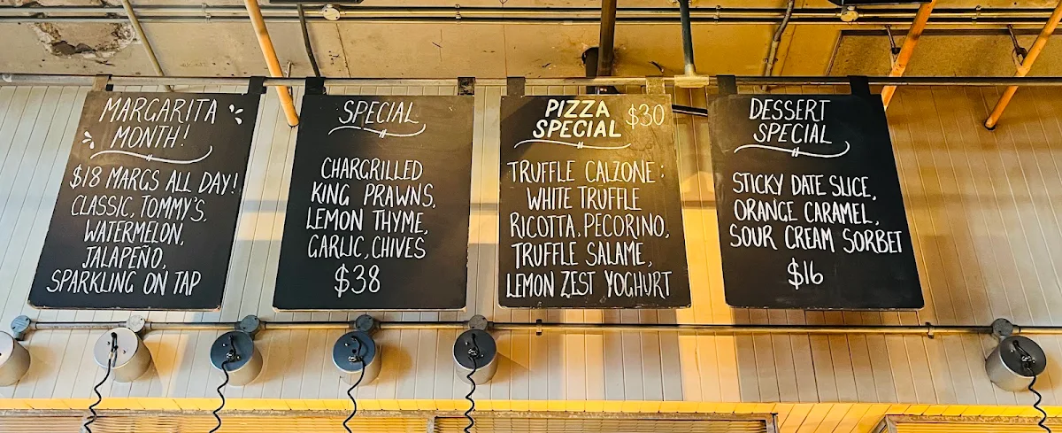 Menu, Coogee Pavilion Ground Floor