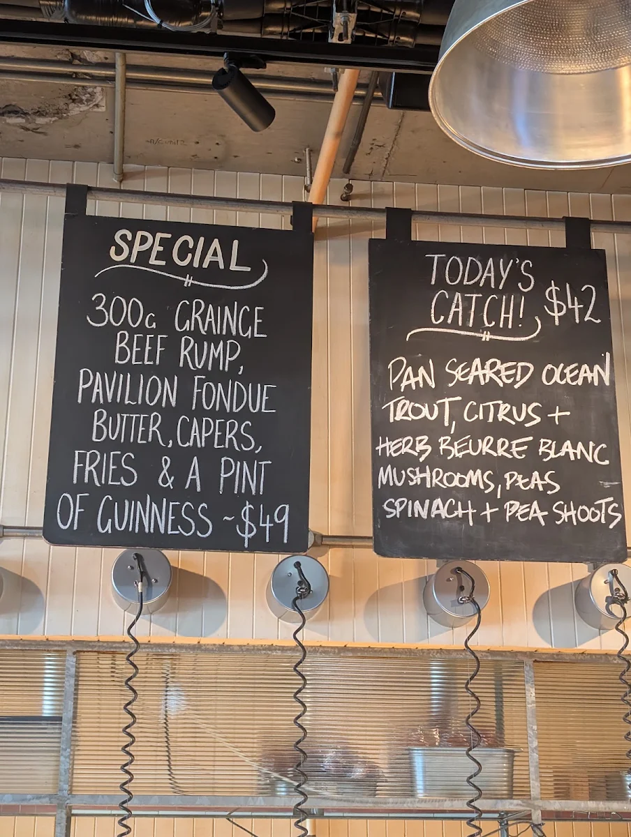 Menu, Coogee Pavilion Ground Floor