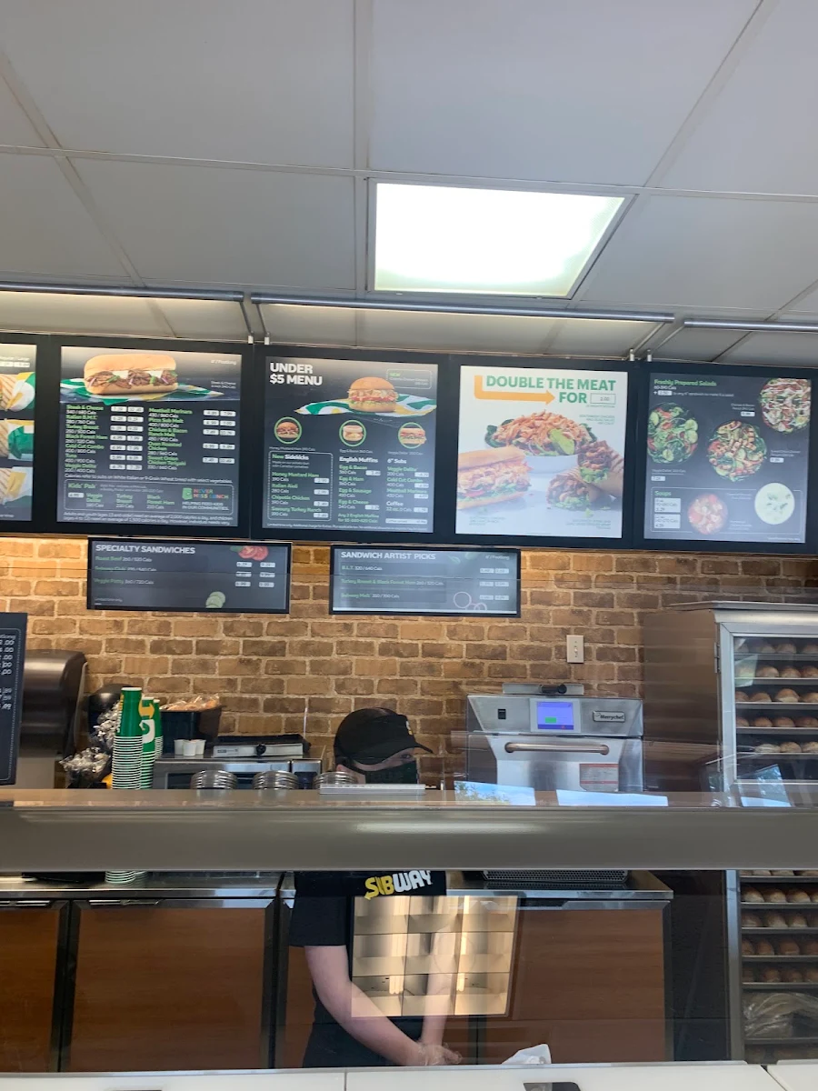 Menu, Subway