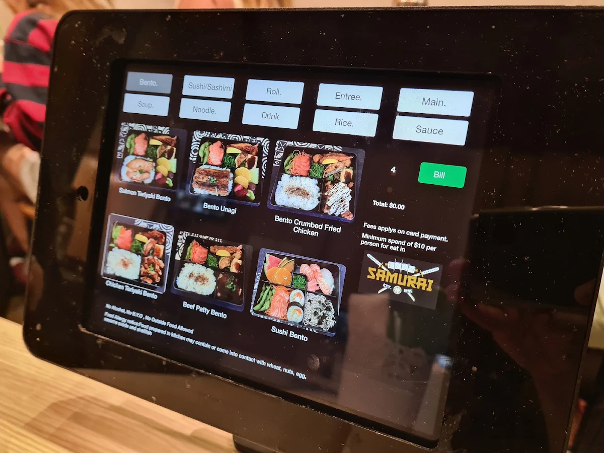 Menu, Samurai
