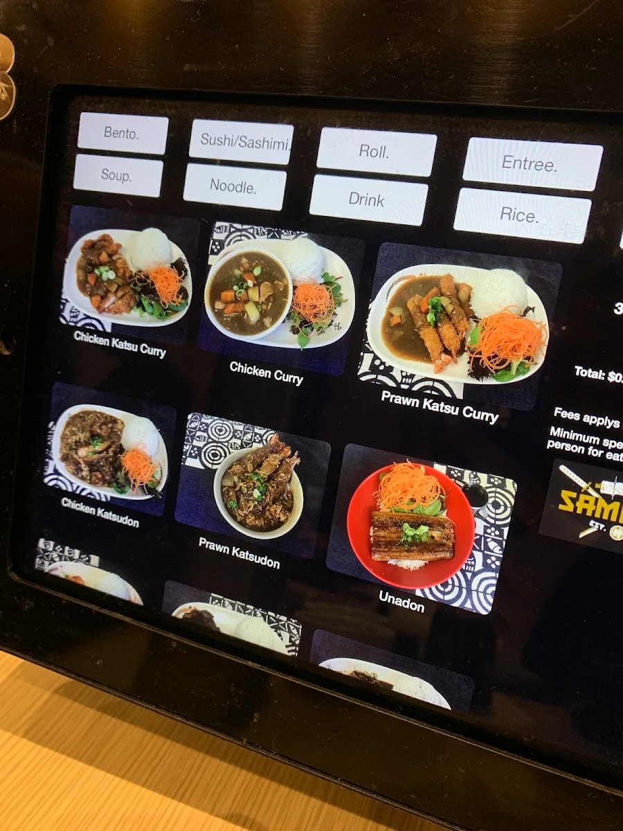 Menu, Samurai