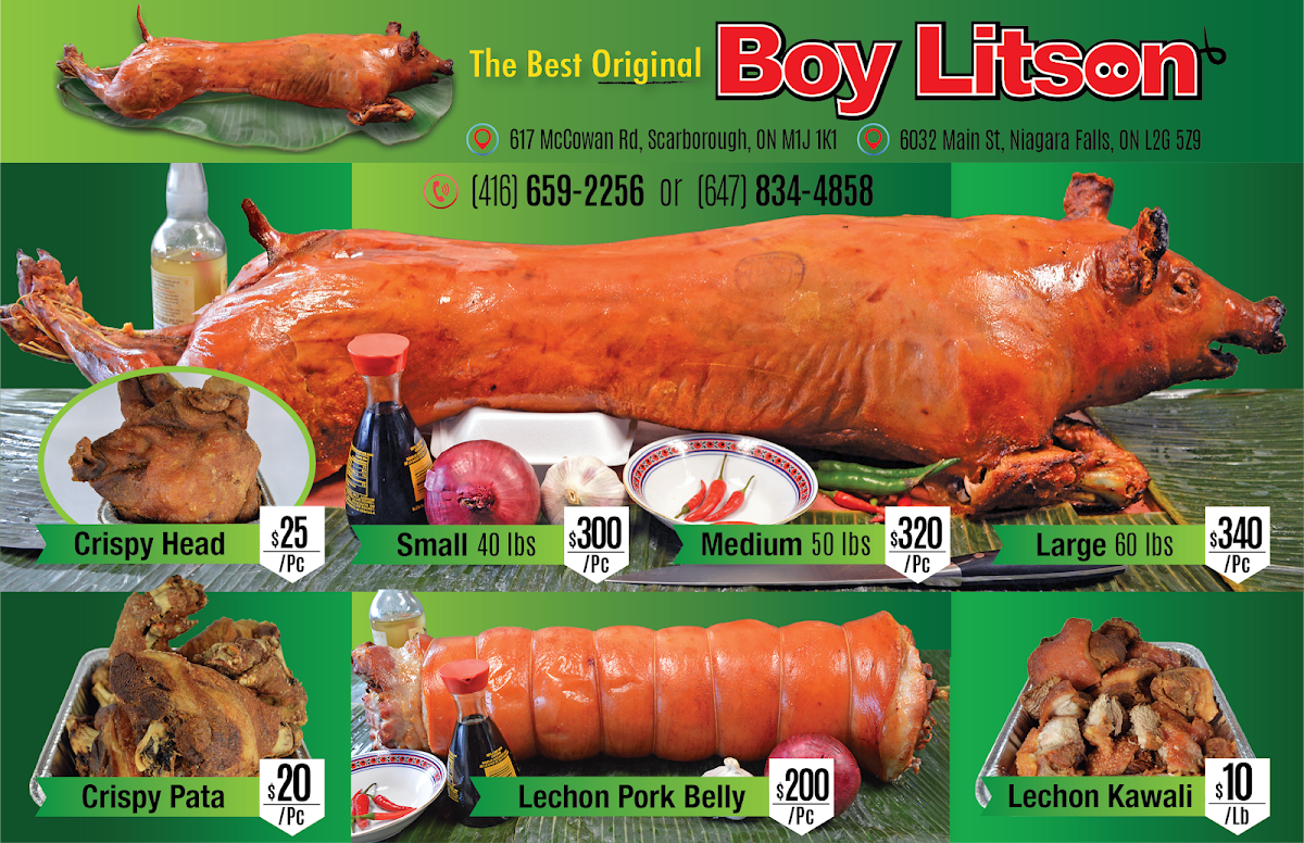 Menu, The best original boy litson