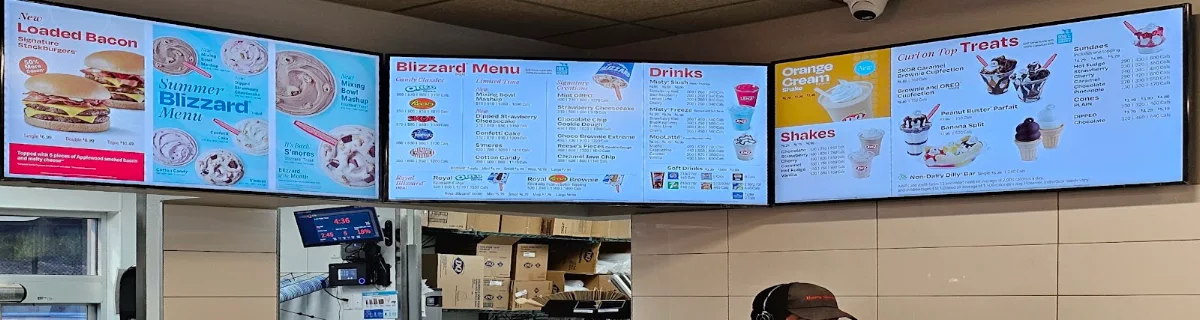 Menu, Dairy Queen Grill & Chill