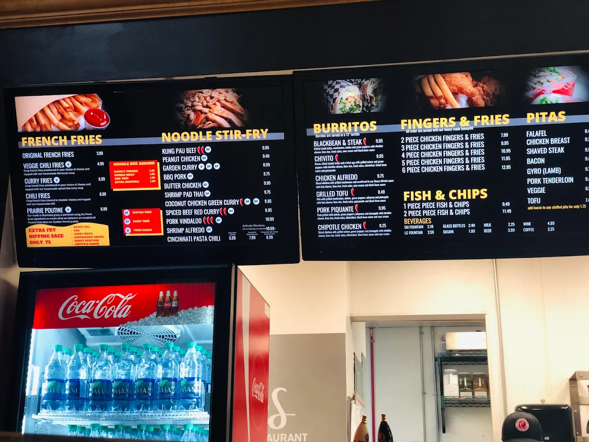 Menu, Bodegoes Cityplace