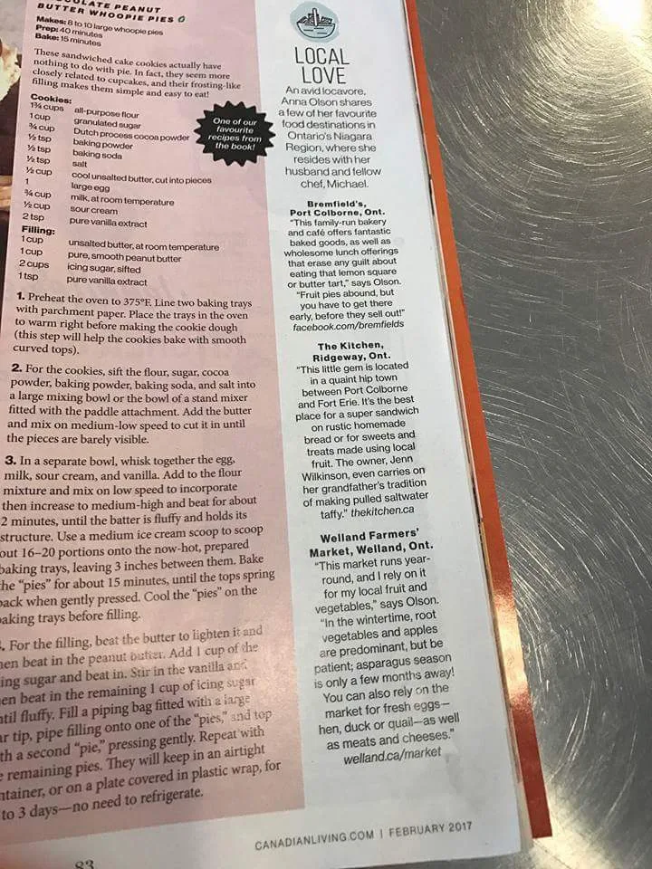 Menu, 335 on the Ridge