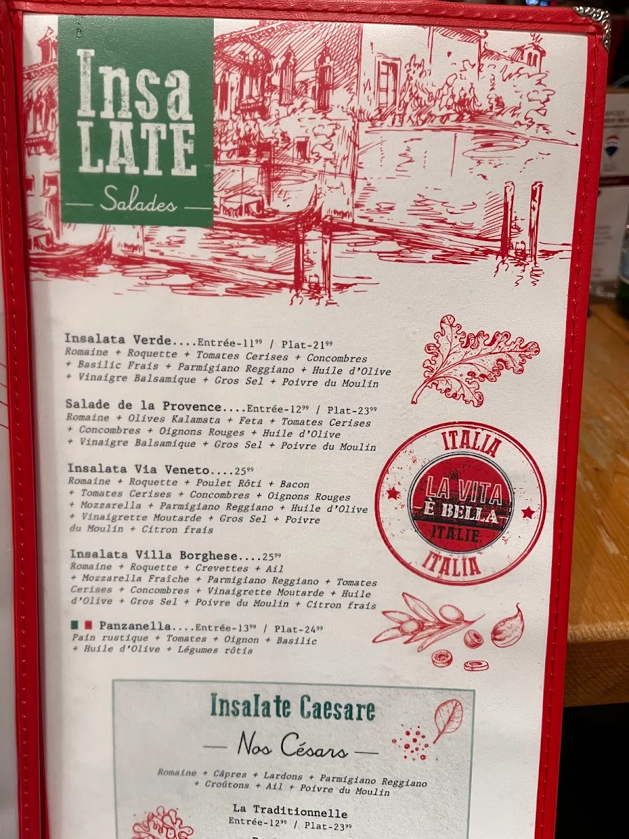 Menu, Angéline