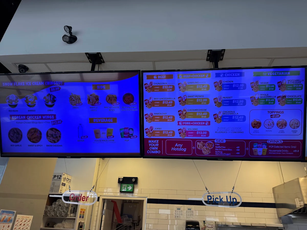 Menu, ChungChun Rice Dog London