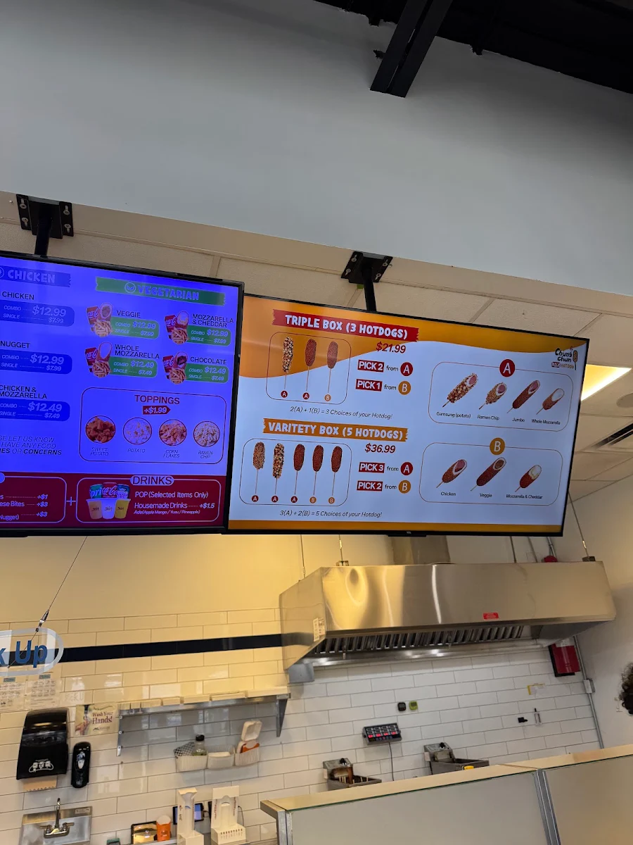 Menu, ChungChun Rice Dog London