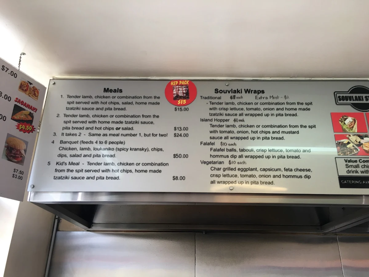 Menu, Souvlaki Station