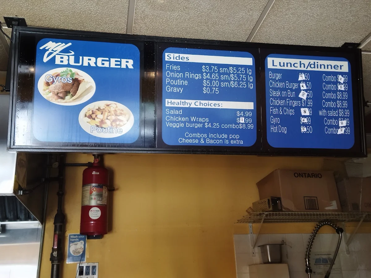 Menu, MyBURGER