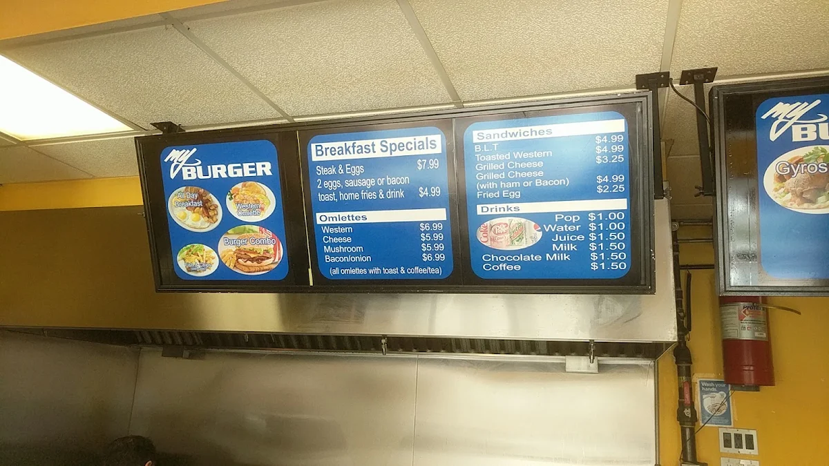 Menu, MyBURGER