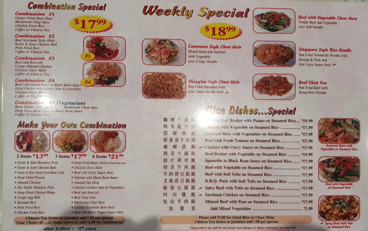 Menu, Flourishing