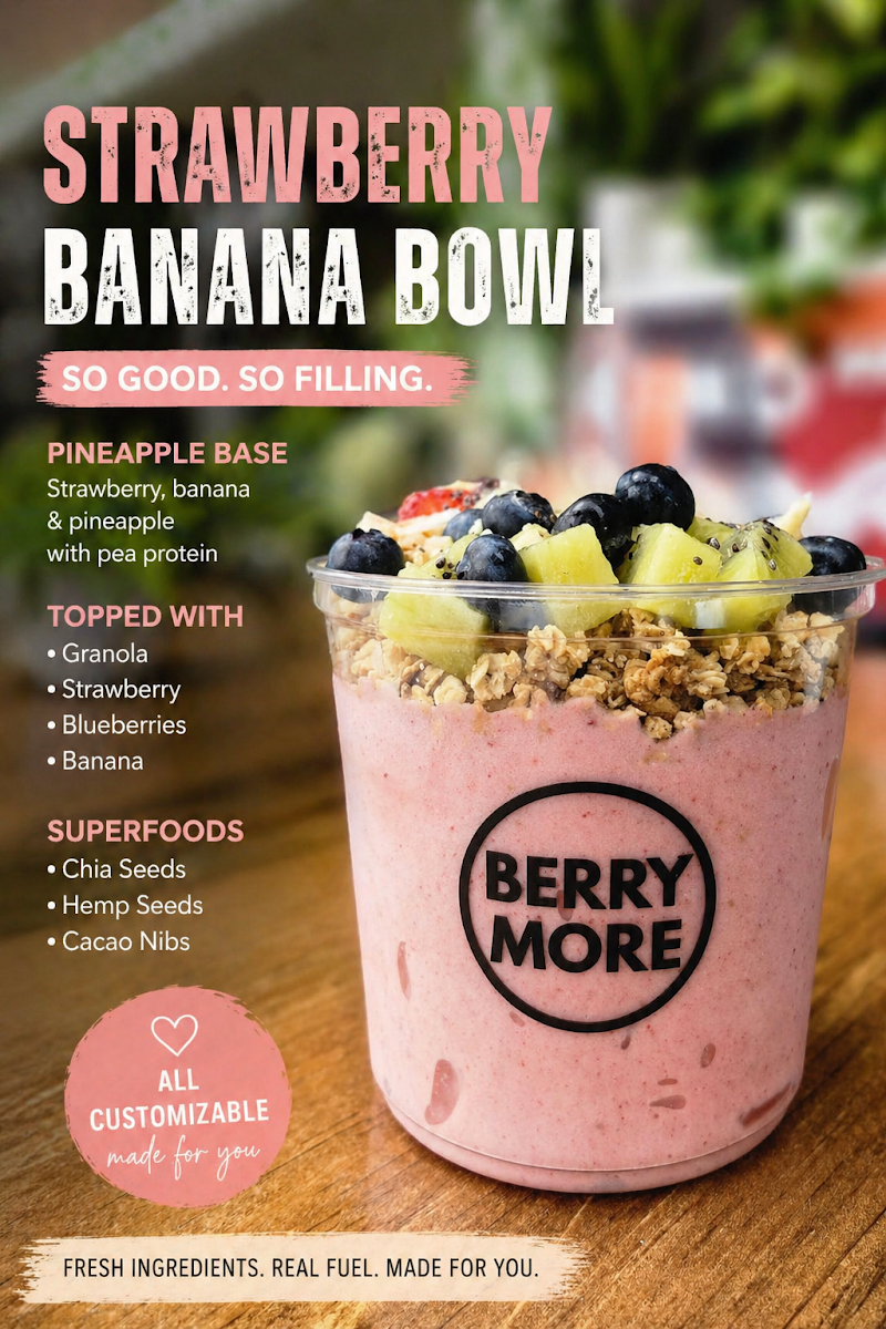 Menu, Berrymore-Crystal Beach Eats
