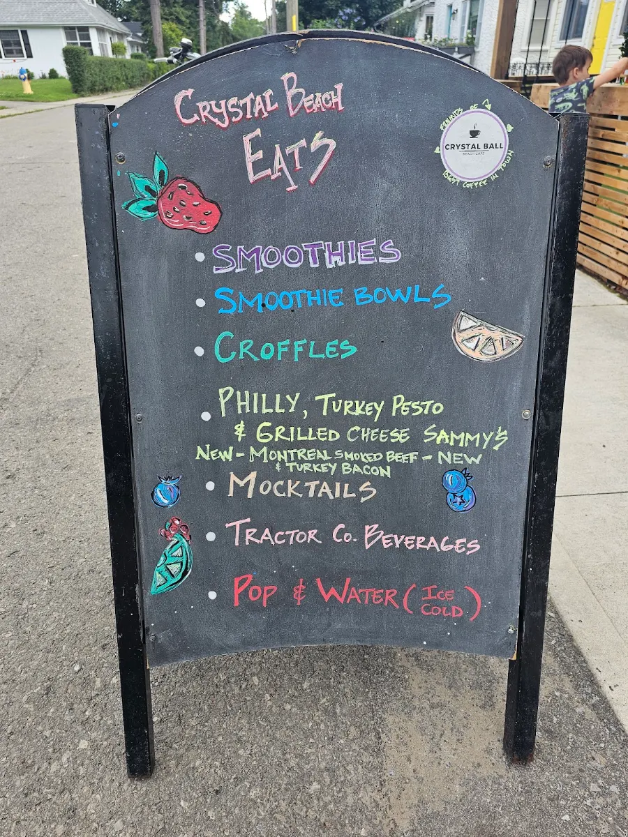 Menu, Berrymore-Crystal Beach Eats