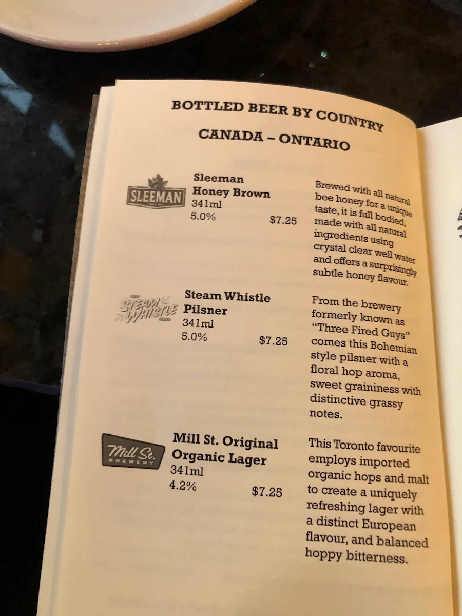 Menu, My Cousin Vinny's