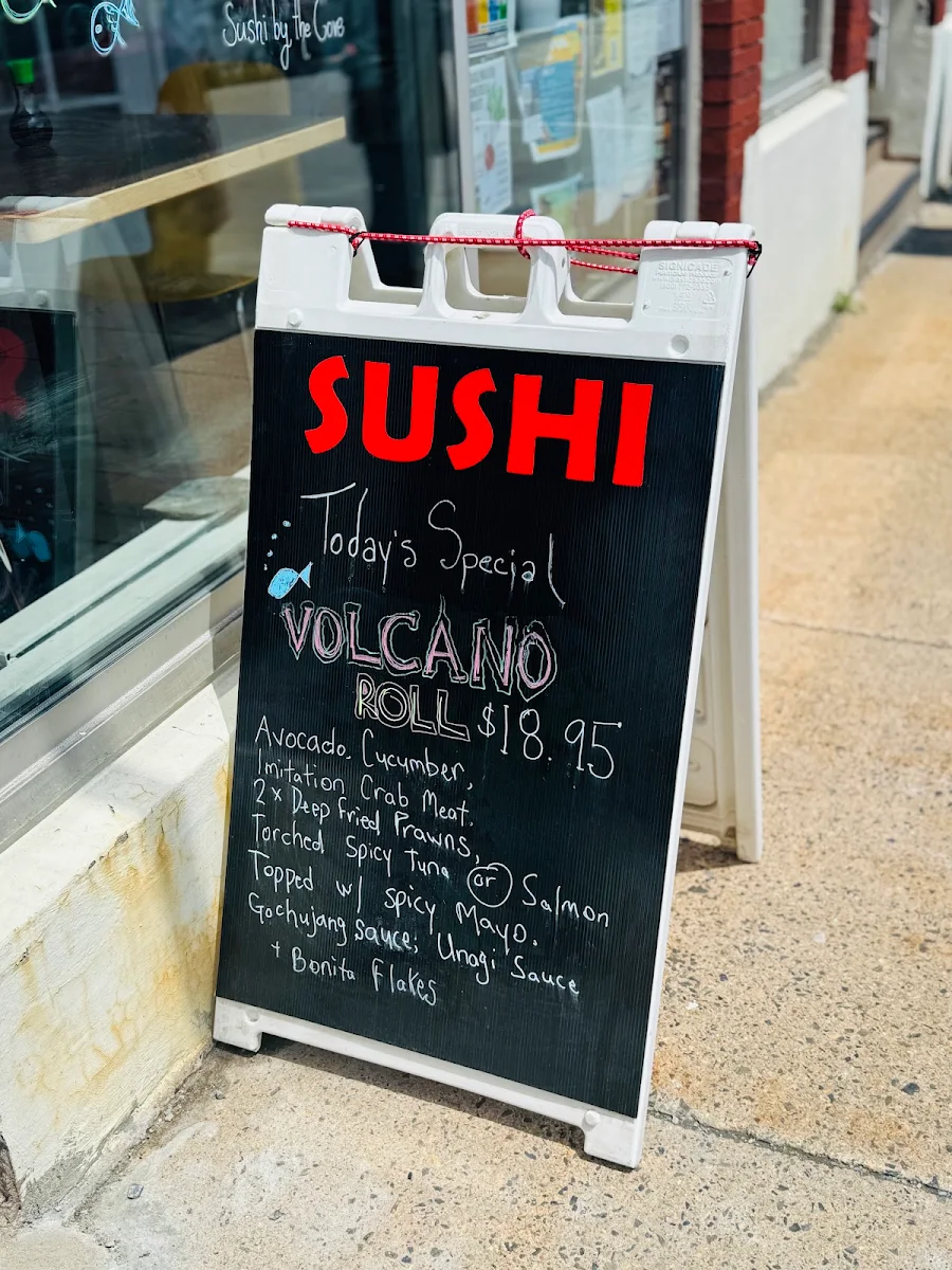 Menu, Sushi by the Cove