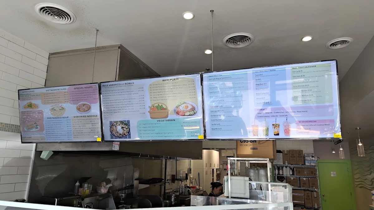 Menu, Viet Spice Deli