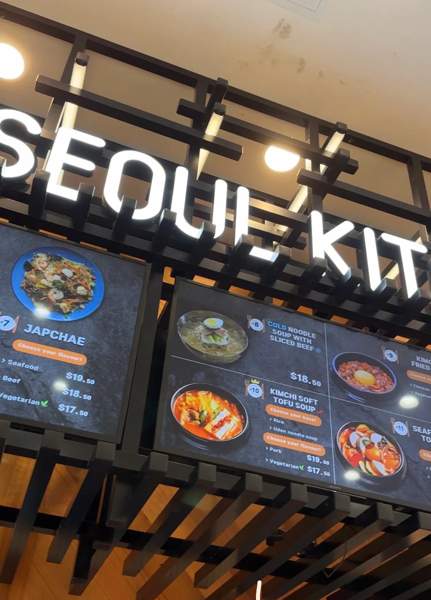 Menu, Seoul Kitchen Fountain Gate