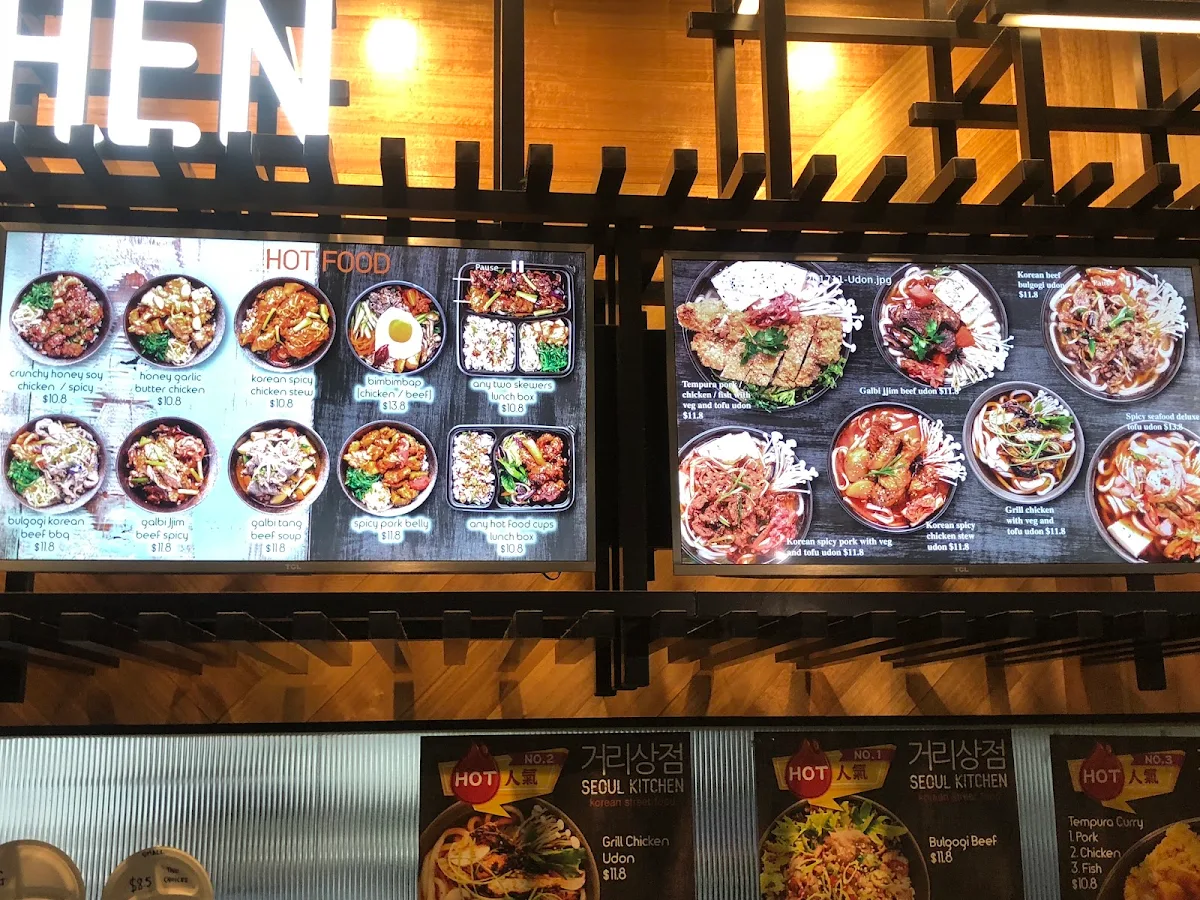 Menu, Seoul Kitchen Fountain Gate