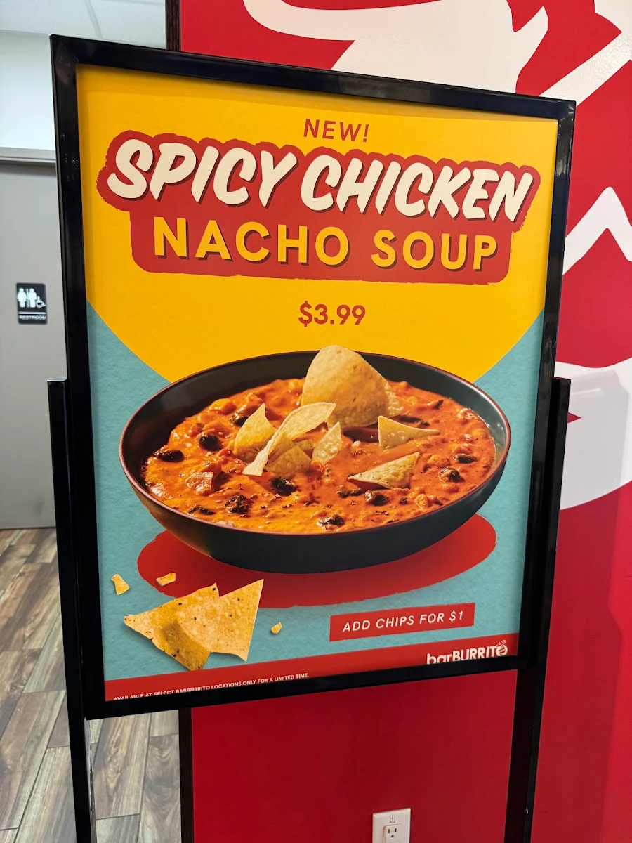 Menu, barBURRITO