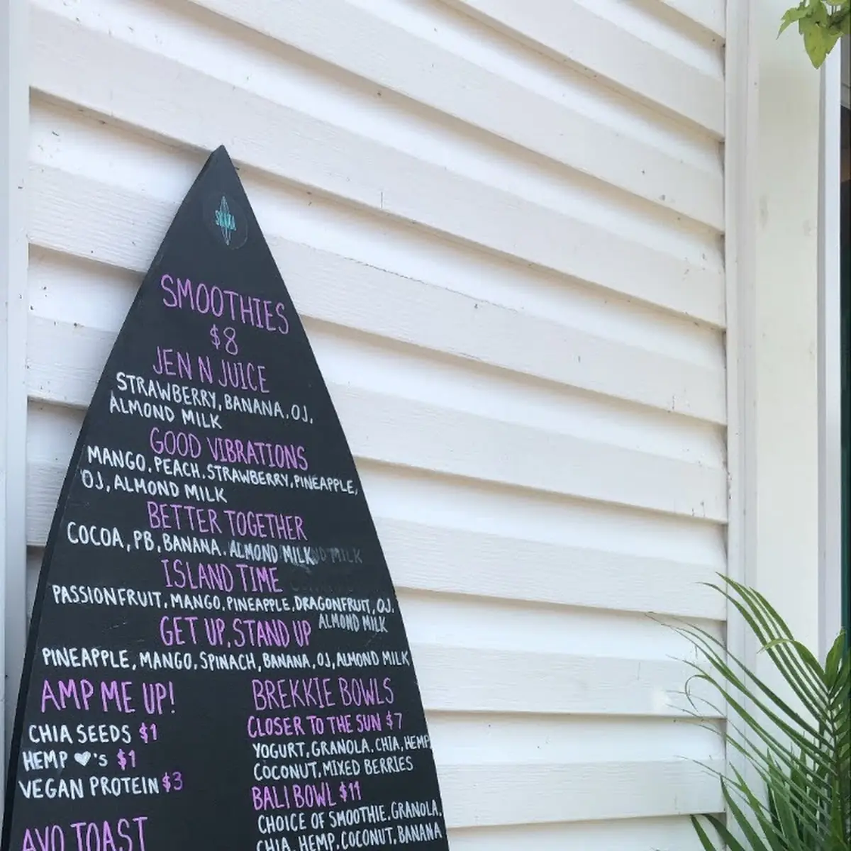 Menu, Shaka Farm To Beach