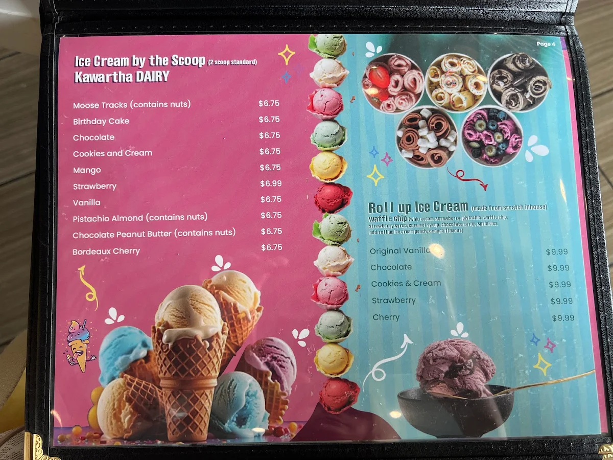 Menu, D-Luxé Cafe & Lounge