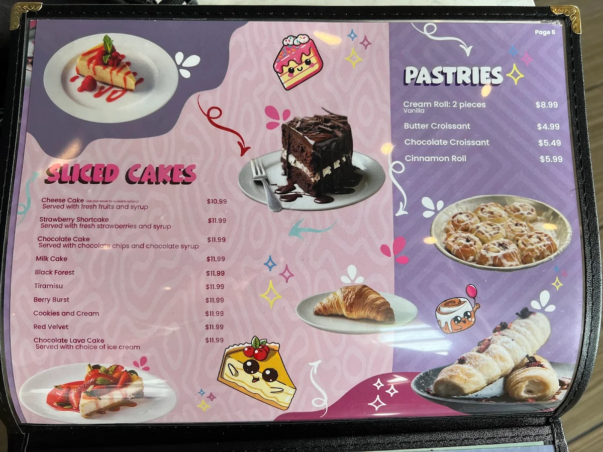 Menu, D-Luxé Cafe & Lounge