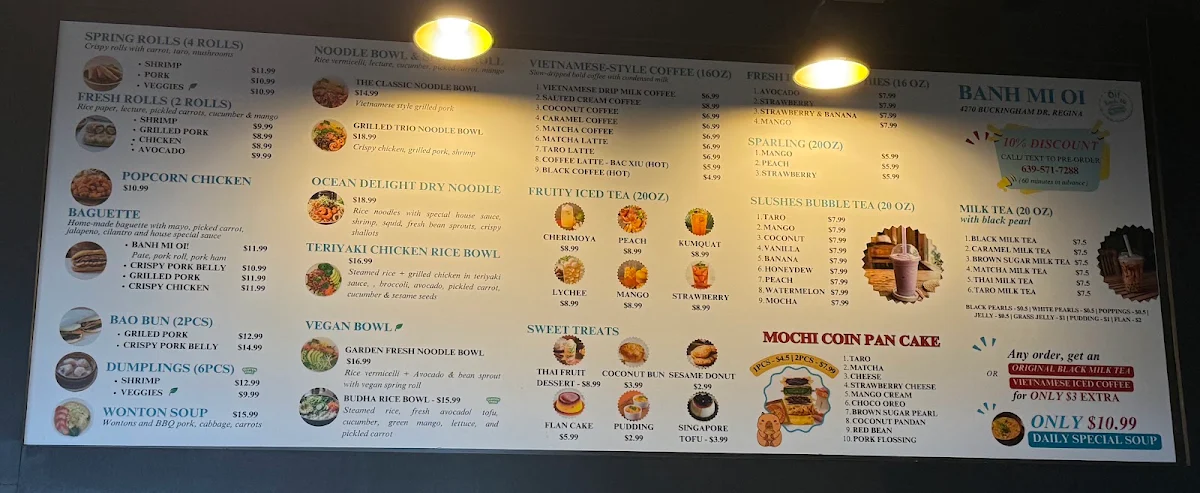 Menu, Homemade Baguette “ Banh Mi Oi “