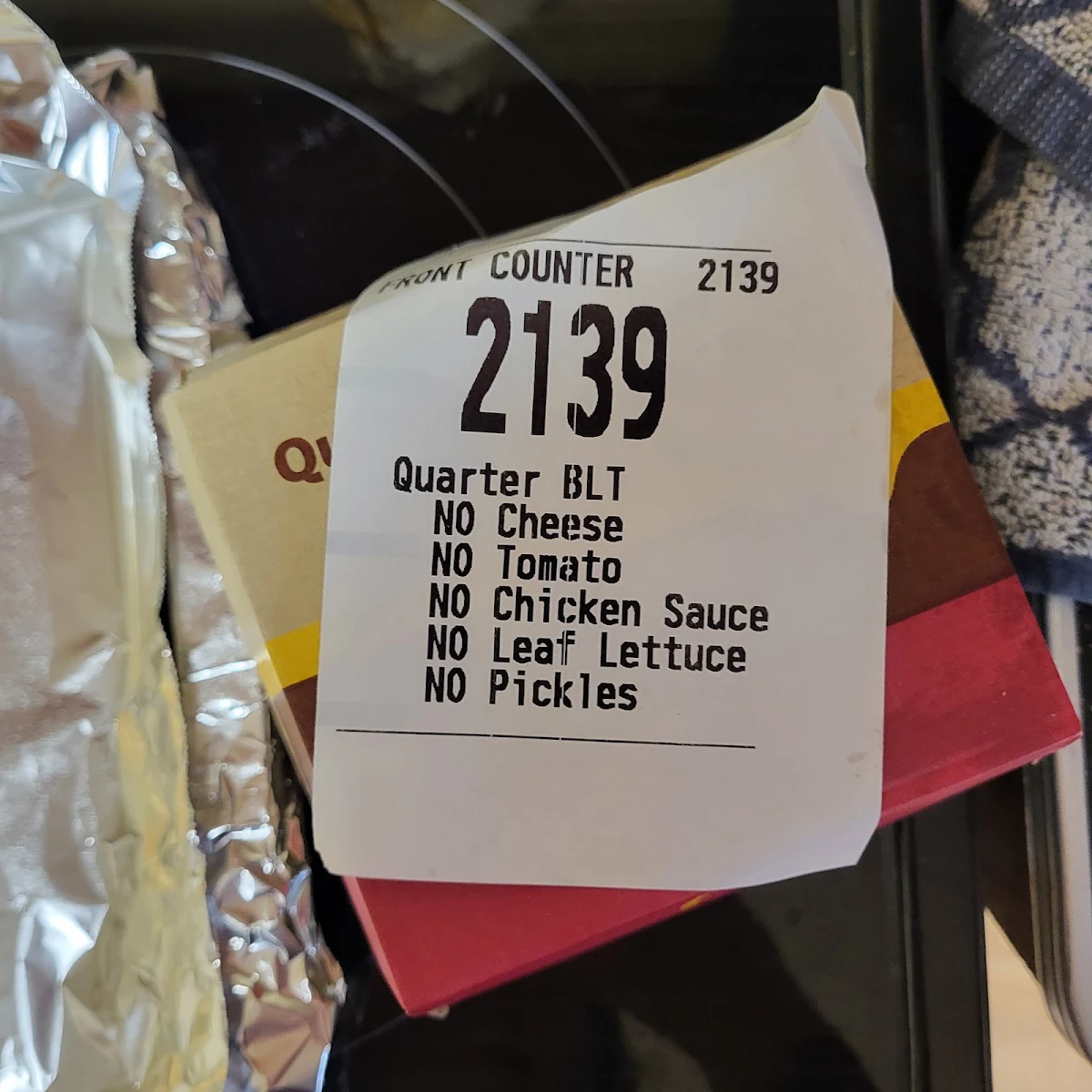 Menu, McDonald's