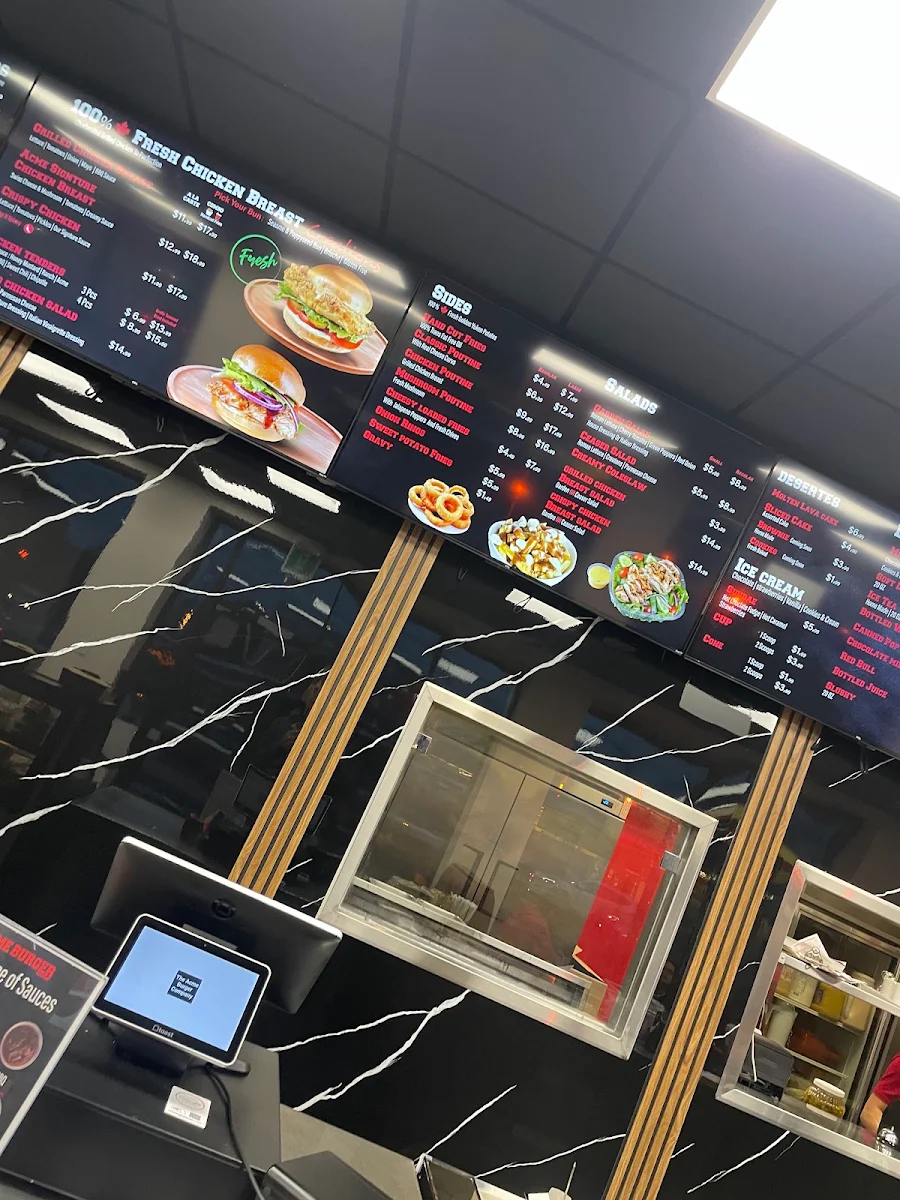 Menu, Acme Burger Company
