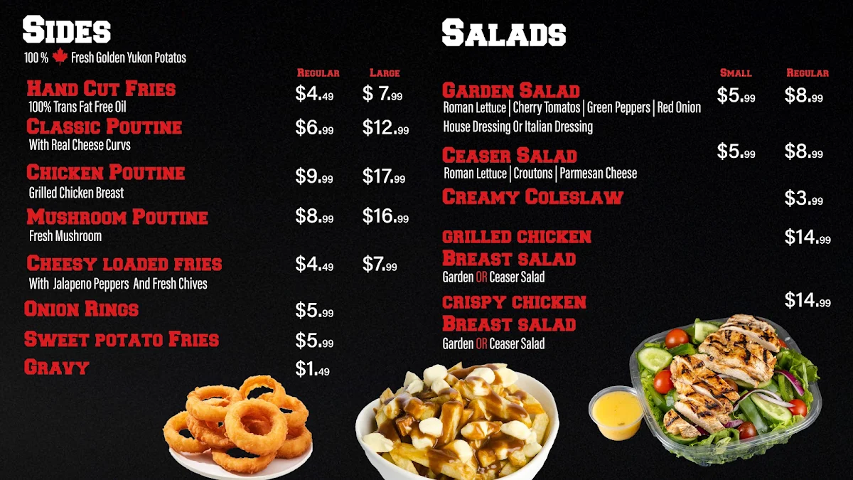 Menu, Acme Burger Company