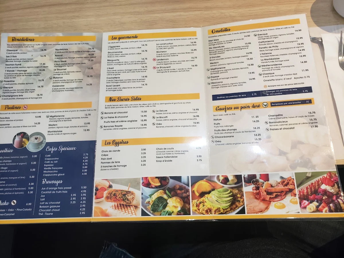 Menu, Le wake n bacon