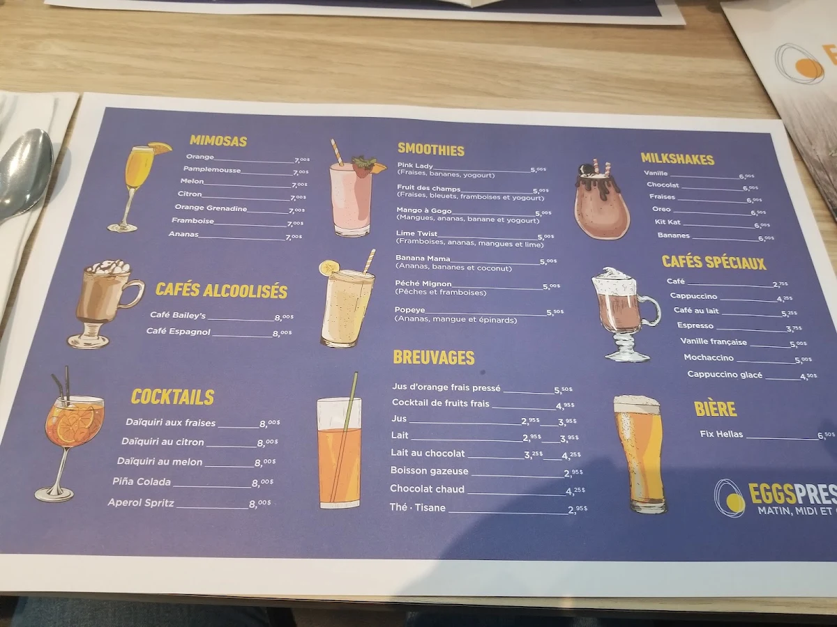 Menu, Le wake n bacon
