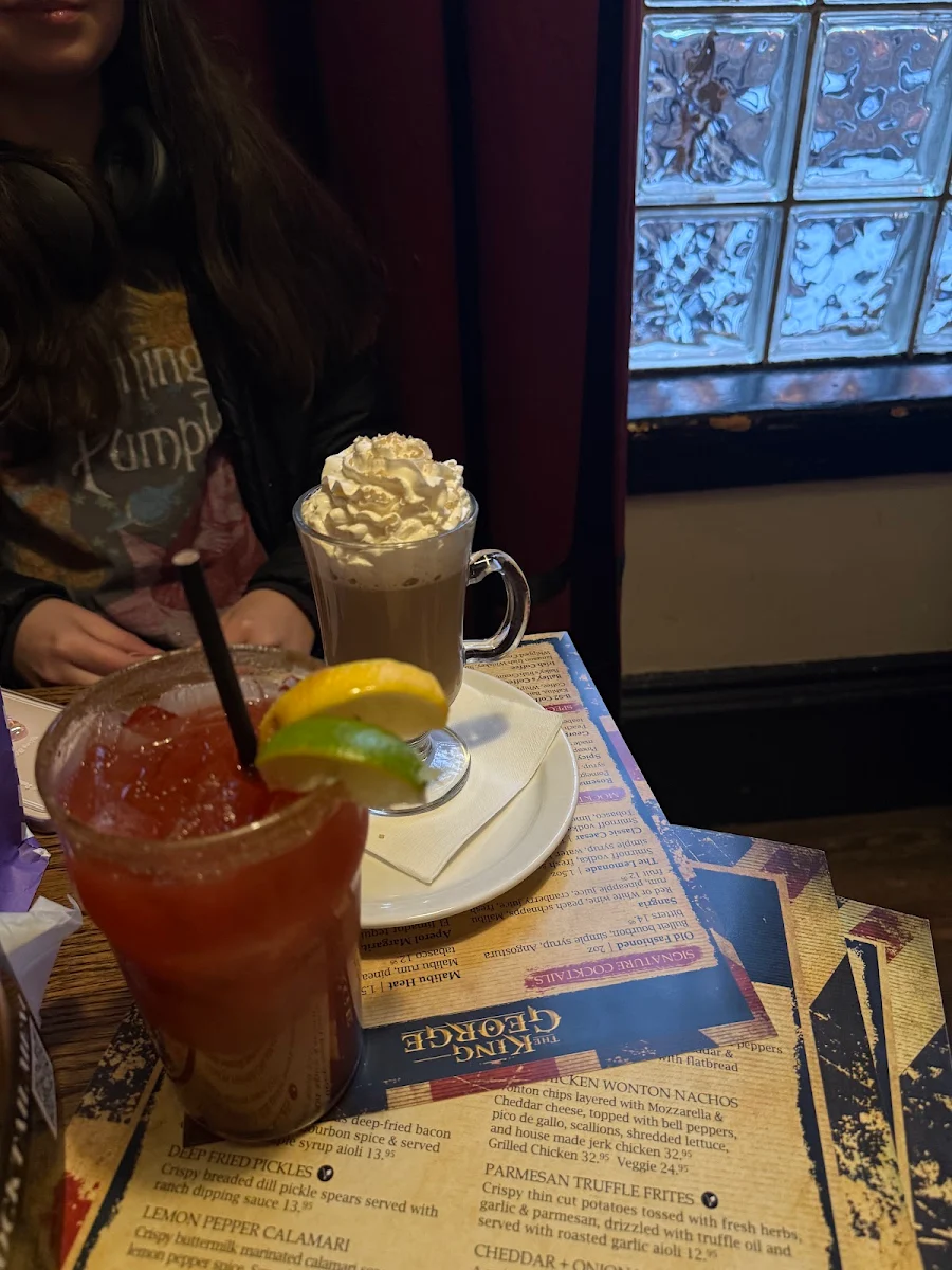 Menu, The King George Pub