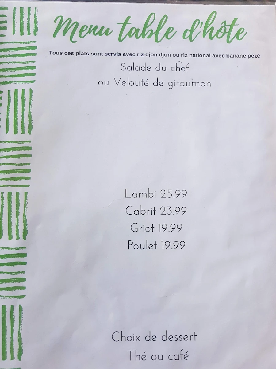 Menu, Tipikliz