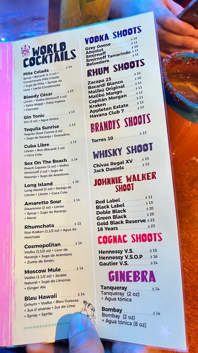 Menu, La Toxica