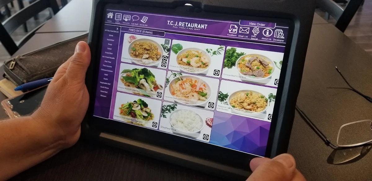 Menu, TCJ Restaurant