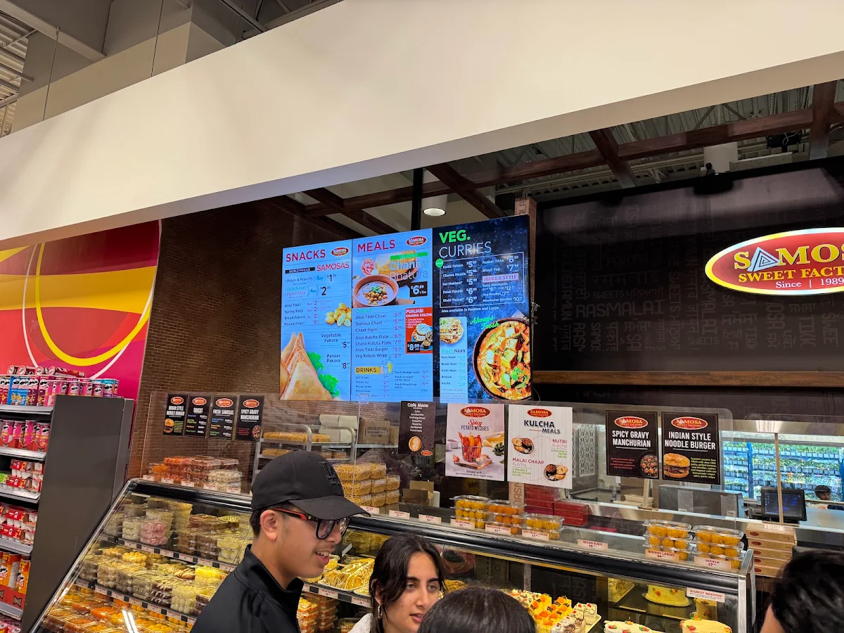 Menu, Samosa and Sweet Factory